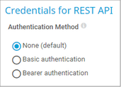 Credentials for REST API