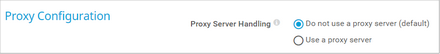 Proxy Configuration