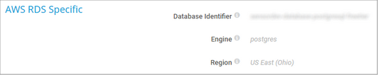 AWS RDS Specific