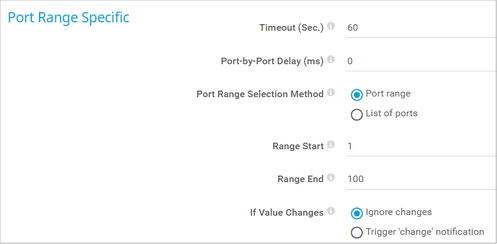 Port Range Specific