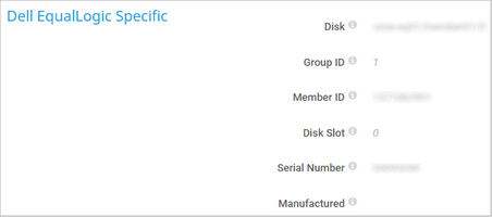 Dell EqualLogic Specific